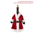 Festivora Wine Bottle Cover | Christmas Decoration 2025 | Fabric Cover for Wine & Champagne Bottles | Perfect Gift & Table Decoration for Christmas & New Year 2026