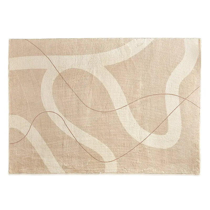 Japanese Minimalistic Soft Rug Non-Slip High Pile Carpet Living and Bedroom