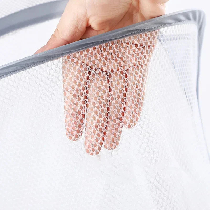 HangFold Laundry Basket | Wall-mounted & Foldable | Breathable & Portable | 30×18×40 cm