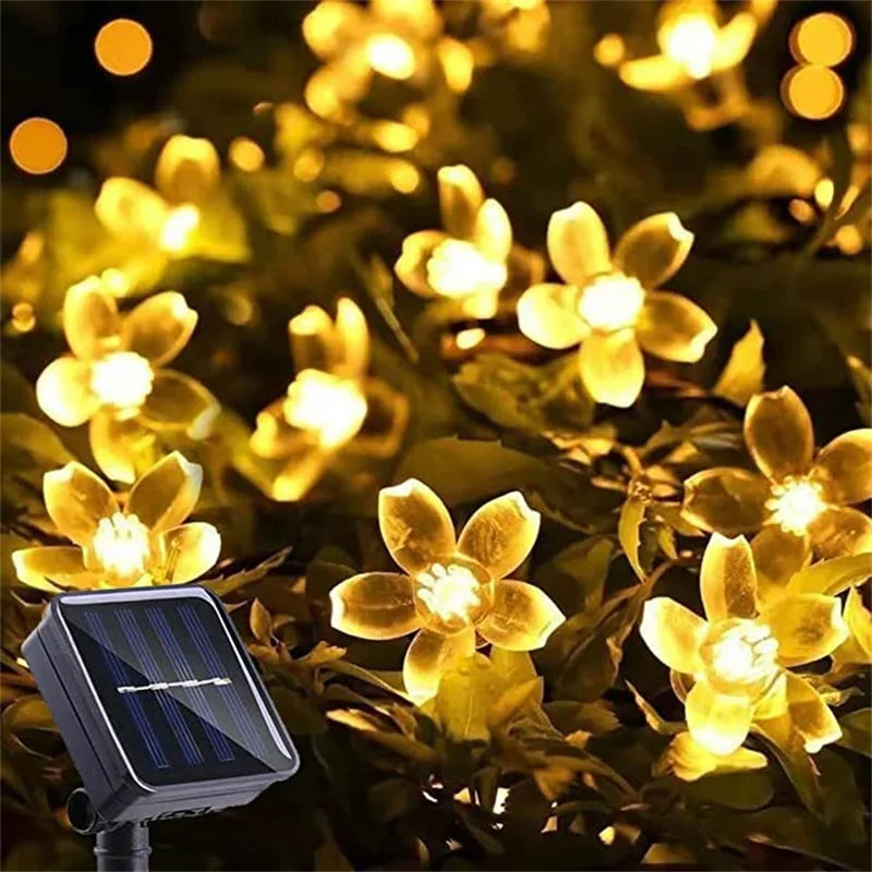 LumiSola Solar String Lights | 20–100 LEDs | Warm White, White or RGB | 8 Modes | For Garden & Balcony | 5–12m