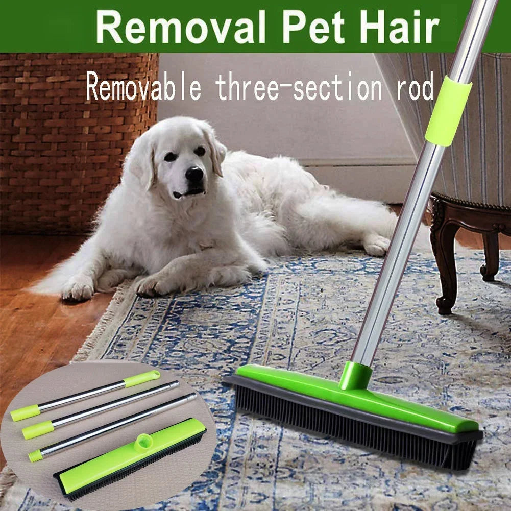 Hair Catcher Telescopic Pet Carpet Sweeping Broom