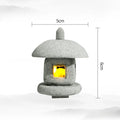 SereniStone Mini-Pagoda | Sandstone Decor | For Garden & Bonsai | Zen Flair
