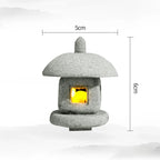 SereniStone Mini-Pagoda | Sandstone Decor | For Garden & Bonsai | Zen Flair