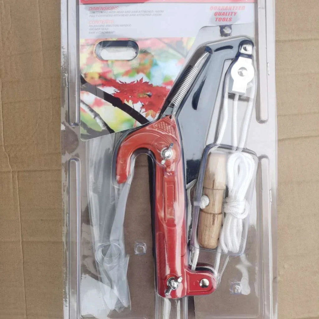 Telescopic Tree Pruner with SK5 Steel Blade and Double Pulley