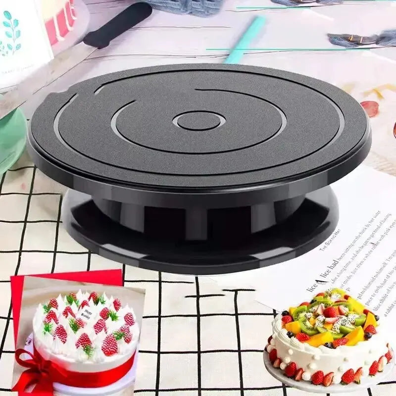 CakeMagic Turntable | 360° rotatable | Food safe | 28×28×6.4 cm