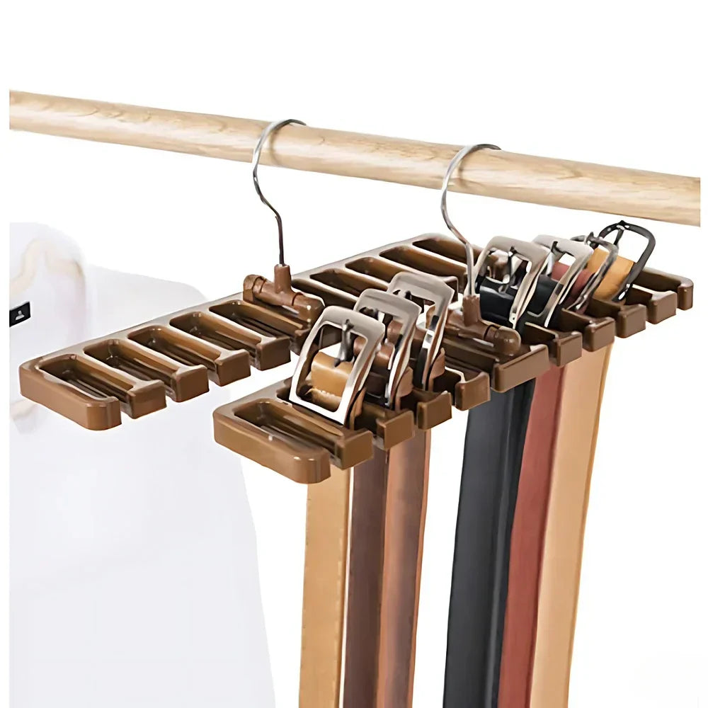 Stylao Belt & Scarf Organizer | Rotatable & Space Saving | Multifunctional for Accessories