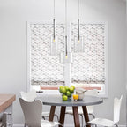 Pendant lamp for the dining table made of glass
