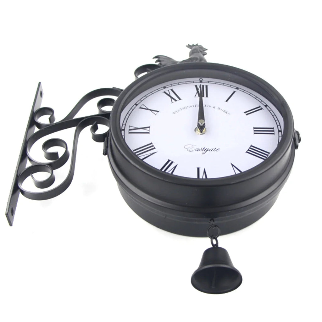 Double-Sided Waterproof Wall Clock