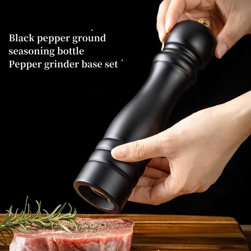 Salt and Pepper Mill Set – Manual Spice Mill made of Wood with Ceramic Grinder & Adjustable Grinding Degree