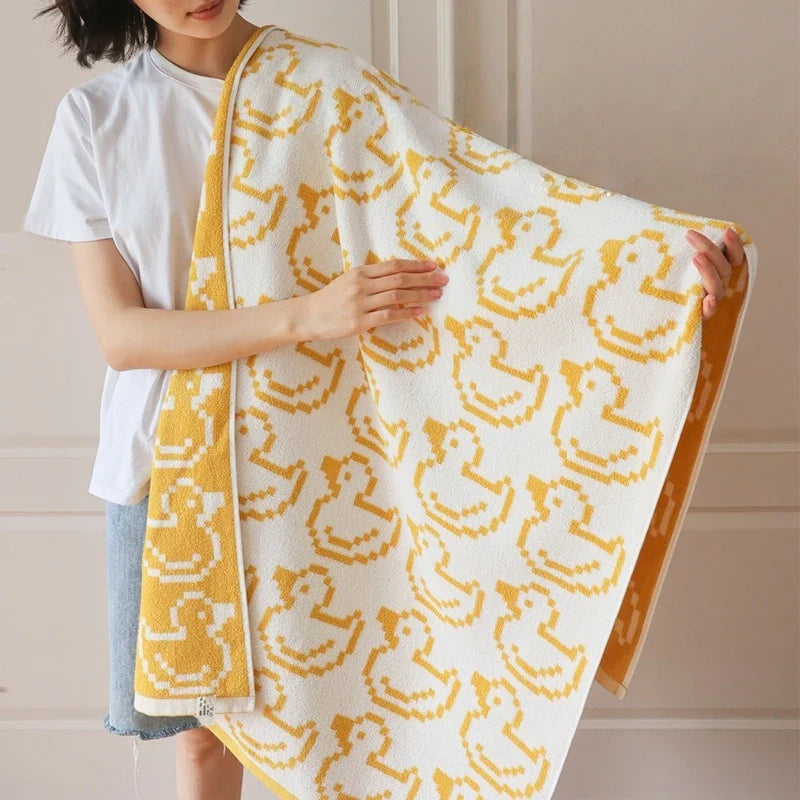 Reversible Animal Print Cotton Towel