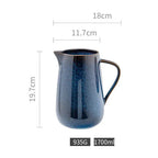 Laguna Kiln Blue Ceramic Pitcher