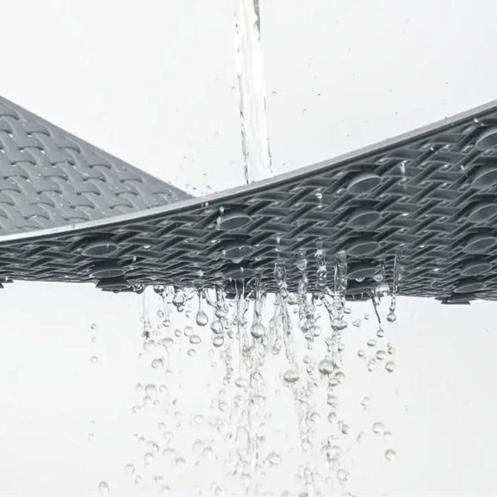 Non-slip shower mat with suction cups