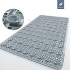 Non-slip shower mat with suction cups