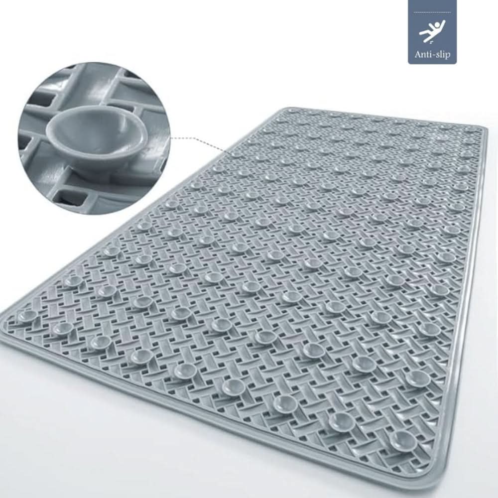 Non-slip shower mat with suction cups