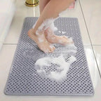 Non-slip shower mat with suction cups