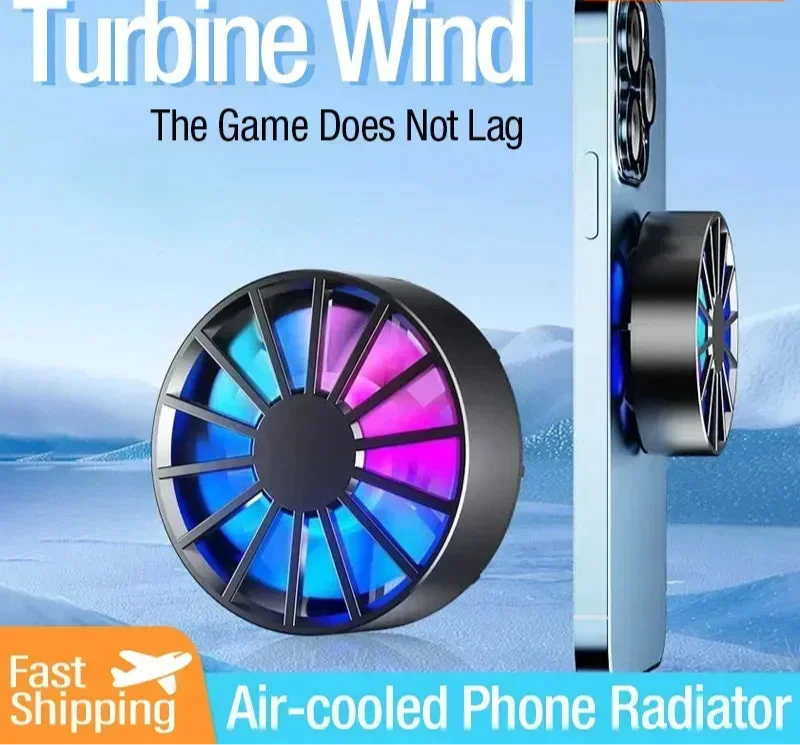 Coolivion Phone Cooler | RGB & Magnetic | Ultra Quiet Ventilation | For Mobile