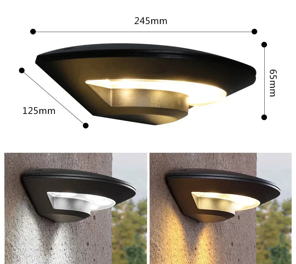 Modern LED outdoor wall lamp for garden and terrace – Weatherproof, energy-saving & decorative
