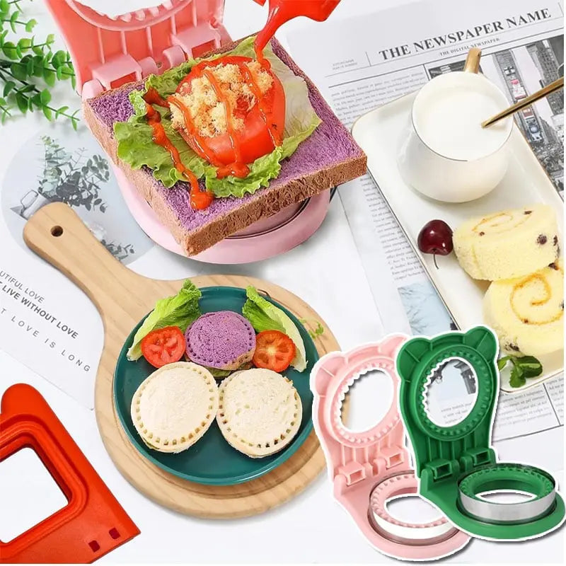Sandwich Cutter with Sealing – Child-Friendly DIY Set made of Stainless Steel