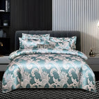 Chic Satin Jacquard Duvet Cover for Luxury Bedroom
