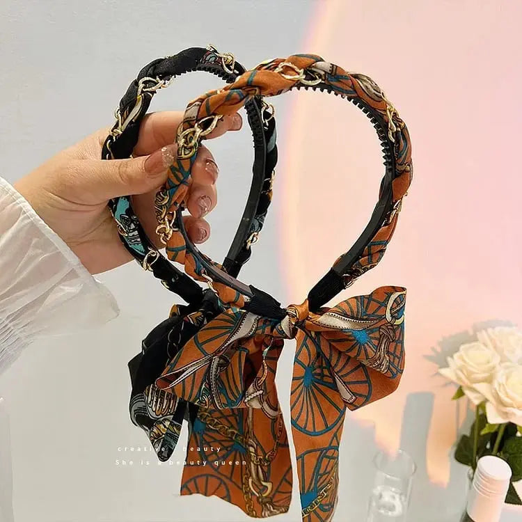 Satin headband with weaving function – Perfect for Oktoberfest & festivities