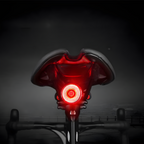 Slim bike taillight with automatic brake sensor and light detection