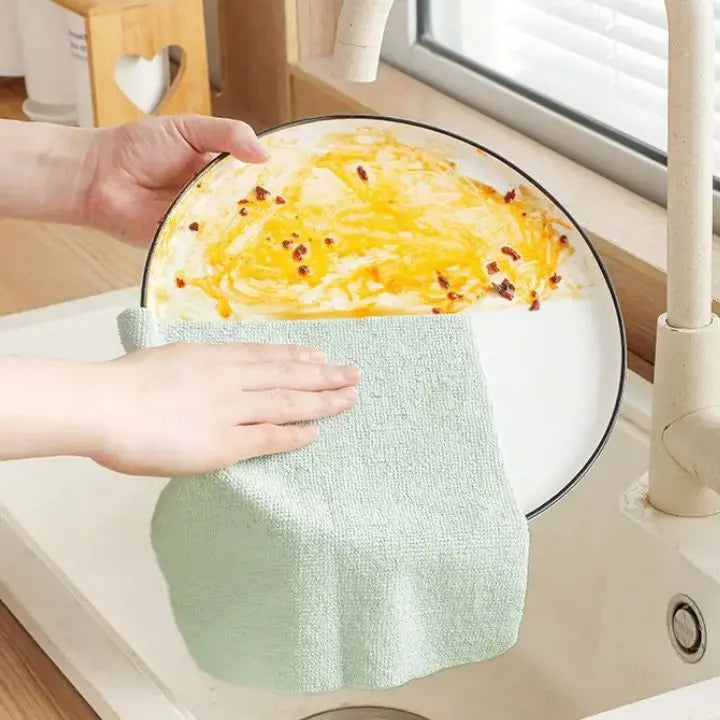 Absorbent Reusable Cleaning Cloths (1 set with 20 pieces)