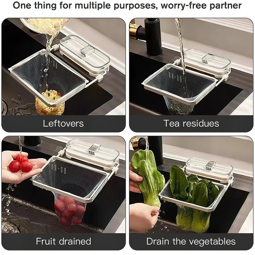 Suction cup drain strainer with 50 filter bags