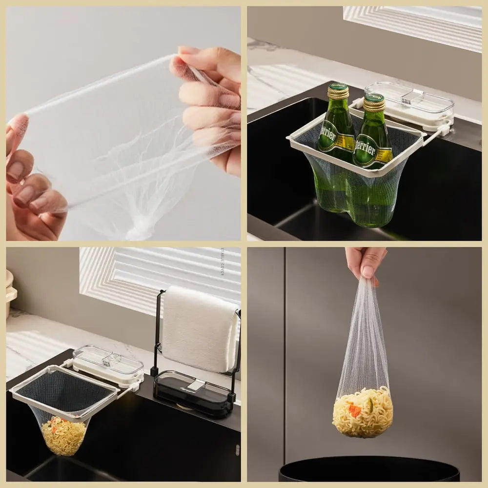 Suction cup drain strainer with 50 filter bags