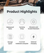 Multifunctional outdoor backpack with USB port