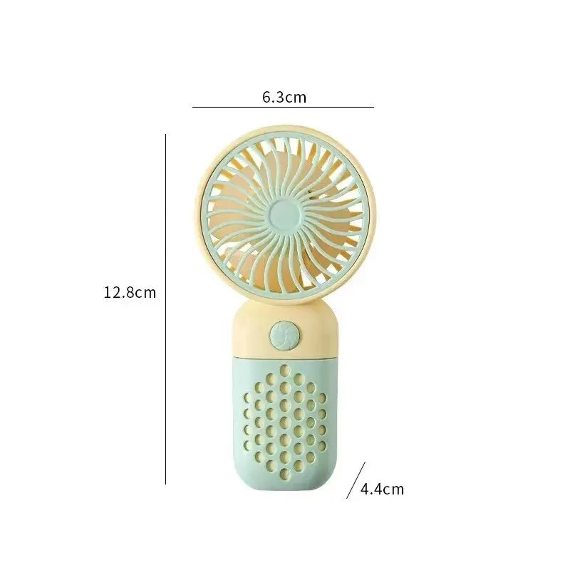 BriseBär Mini Hand Fan | Portable & Rechargeable | Quiet & Fragrance Function | Pastel Colors