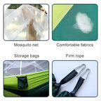 NatureRest Hammock | Integrated Mosquito Net | Compact & Breathable