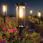 Solar Glow Garden Path Lights – 2 Piece Set