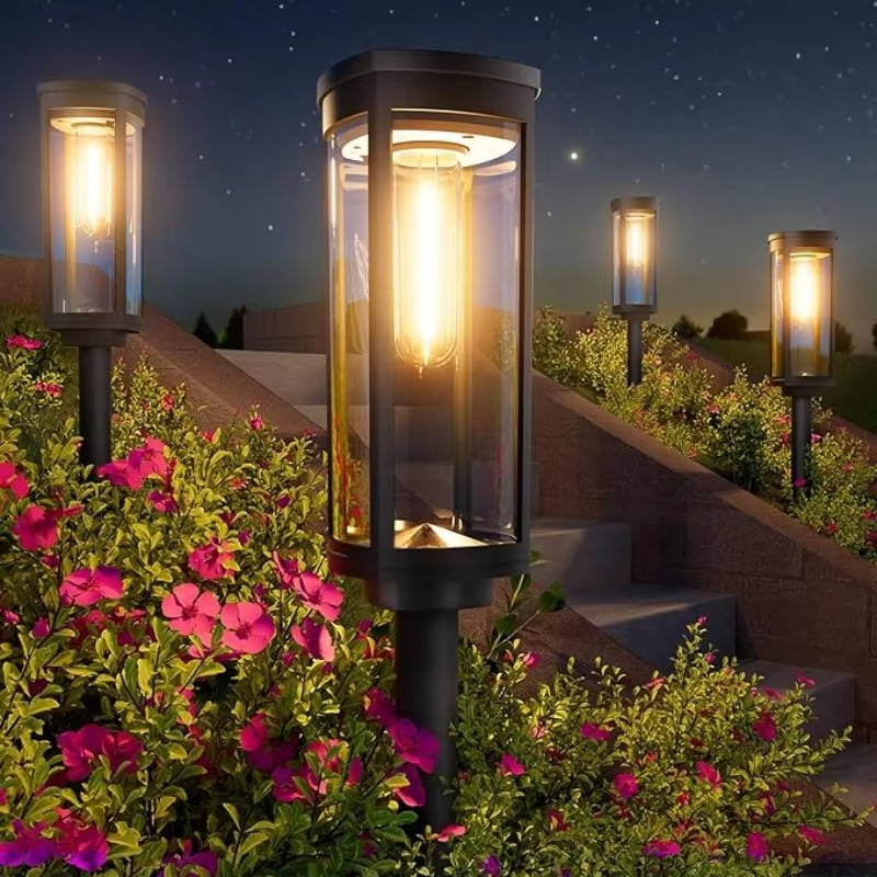 Solar Glow Garden Path Lights – 2 Piece Set