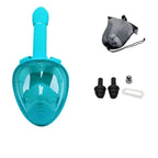Oceavue Snorkel Mask | 180° Full Face | Anti-Fog & Leak Proof | For Kids & Adults