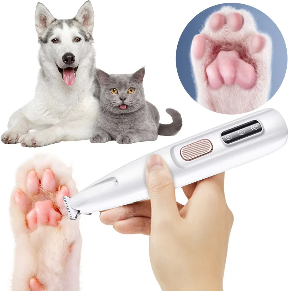 Premium Cordless Pet Hair Trimmer with Wide Blade for Cats & Small Dogs