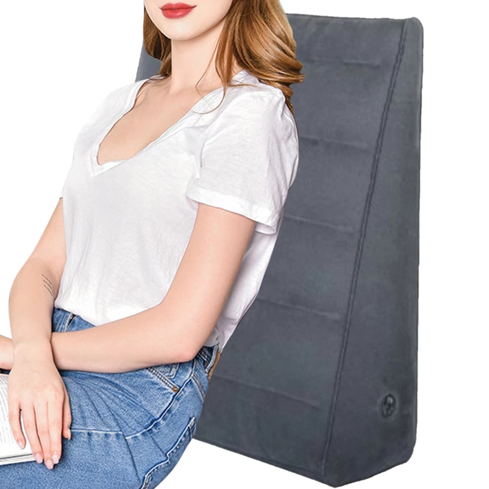 Inflatable Foot & Back Elevating Travel Pillow