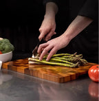 Half-cut wooden cutting board