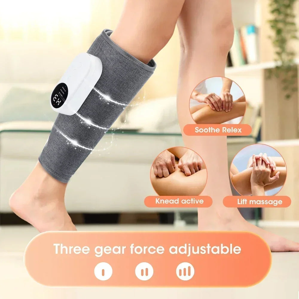 Deep Tissue Infrared Heat Compression Electric Leg Muscle Therapy Massager