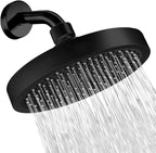 High-Pressure Rain Shower Head with Arm | Round Model – Wall Mount