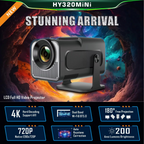 Compact 4K Android Mini Projector with WiFi & Bluetooth