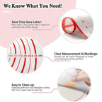 BakeFlex Silicone Baking Mat | Extra Thick & Non-Stick | With Measuring Scale | Perfect for Rolling Out Dough, Fondant & Pastry