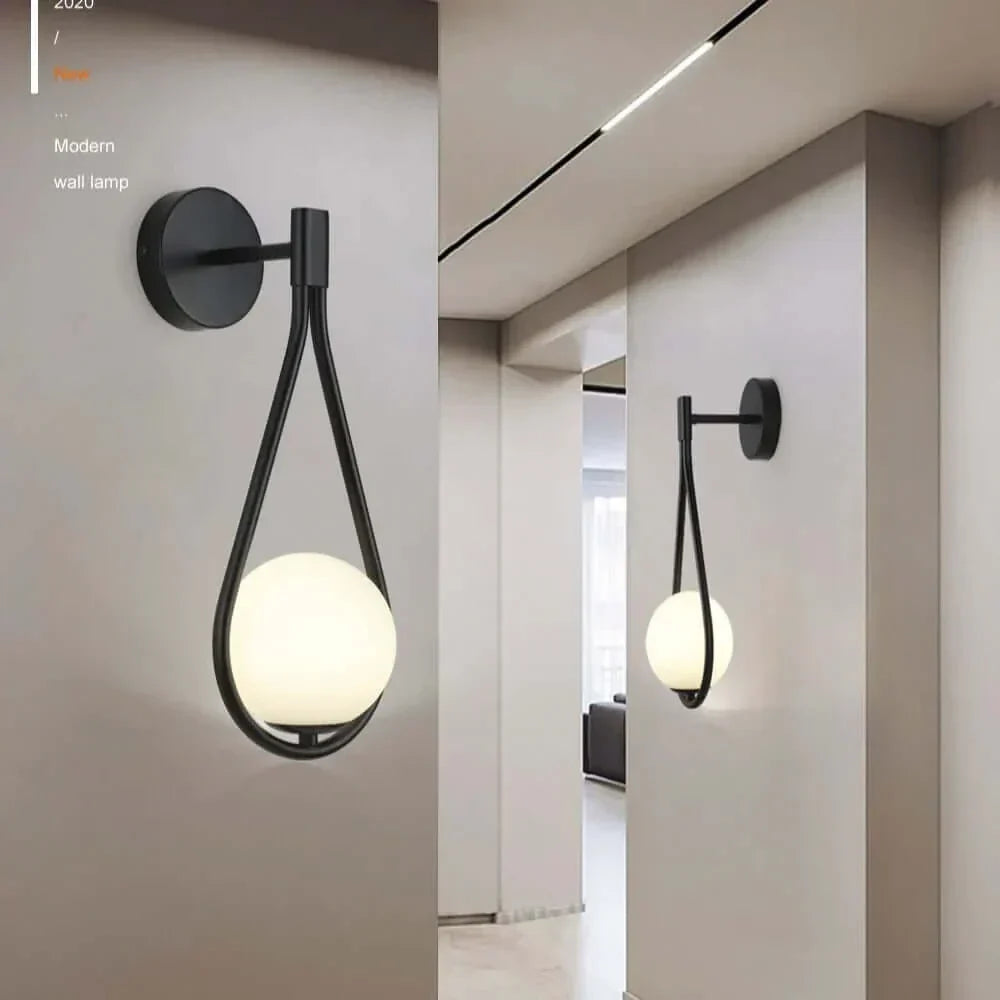 Drop Luxury Glass Balls Wall Lamp