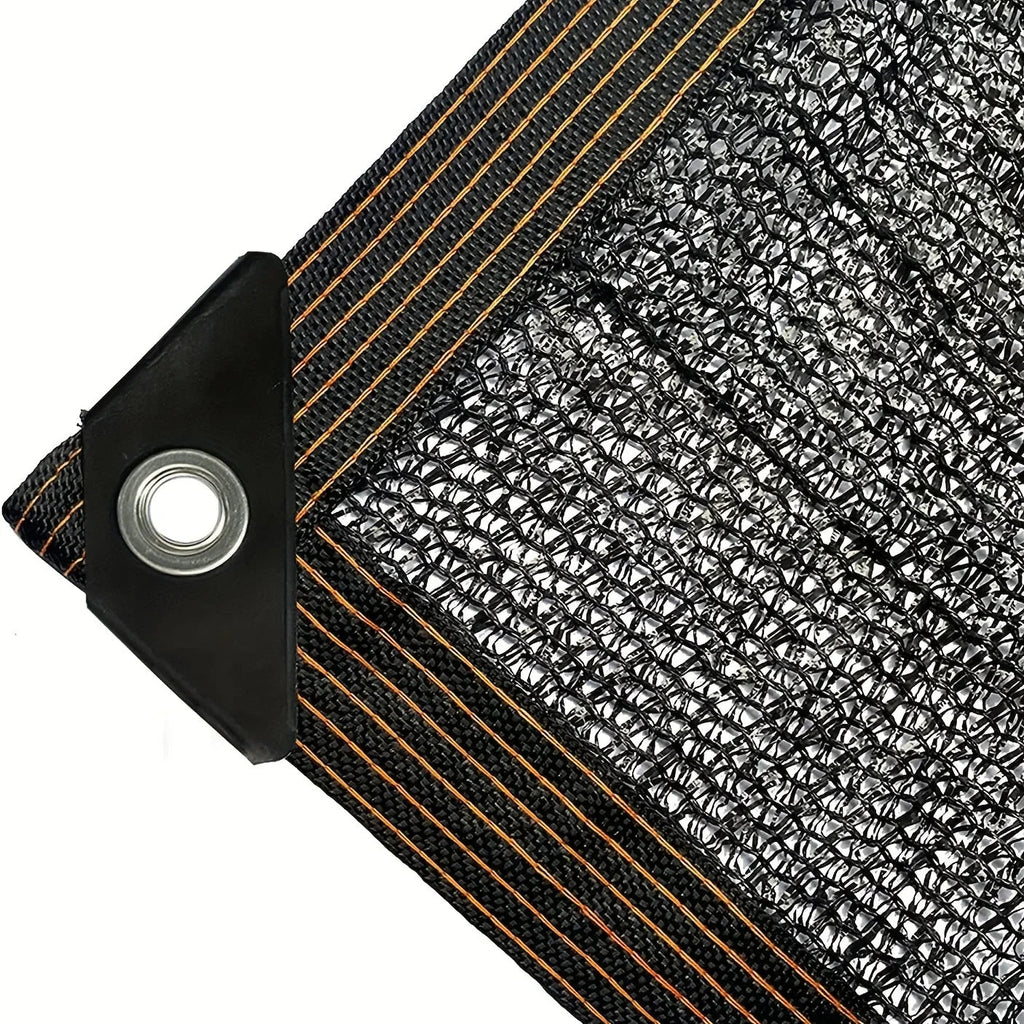 Black shade cloth sunblock mesh cover