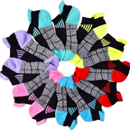 6 Pairs Low Cut Breathable Sports Socks for Men and Women – Sweat Absorbing Odor Resistant Thin Running Socks for Gym and Everyday Wear
