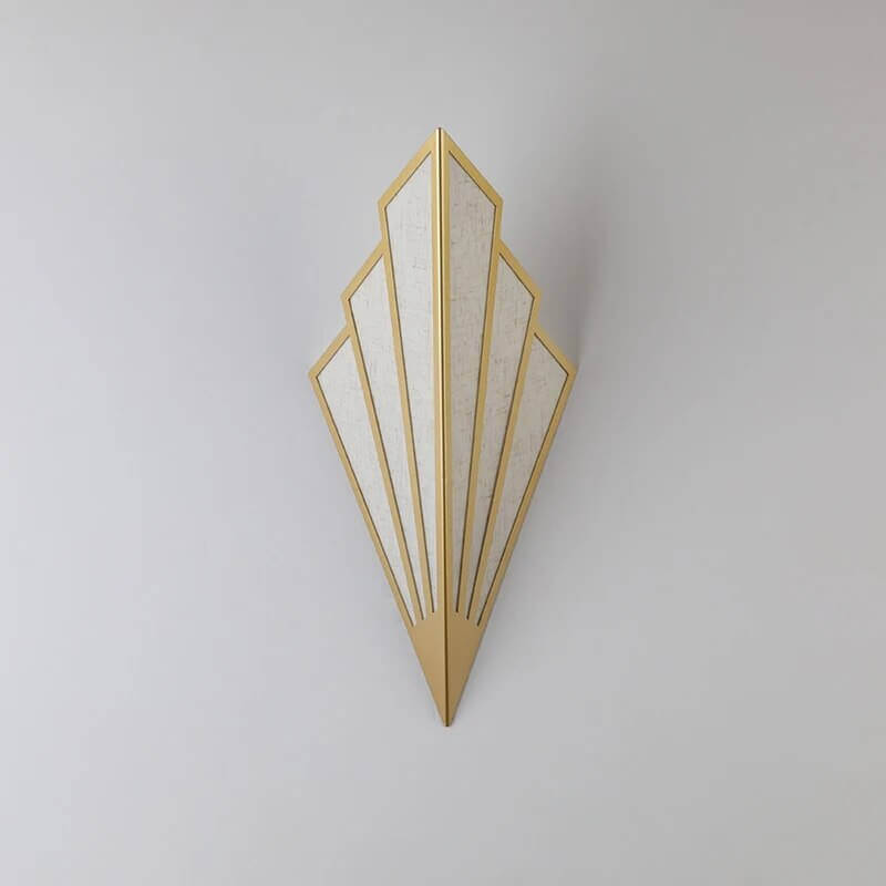 Fan-shaped Art Deco Wall Light
