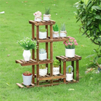Adjustable 9-Tier Corner Plant Display Stand