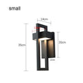 LED Outdoor Wall Light | Waterproof & Vintage Design | 10W | Black Aluminium