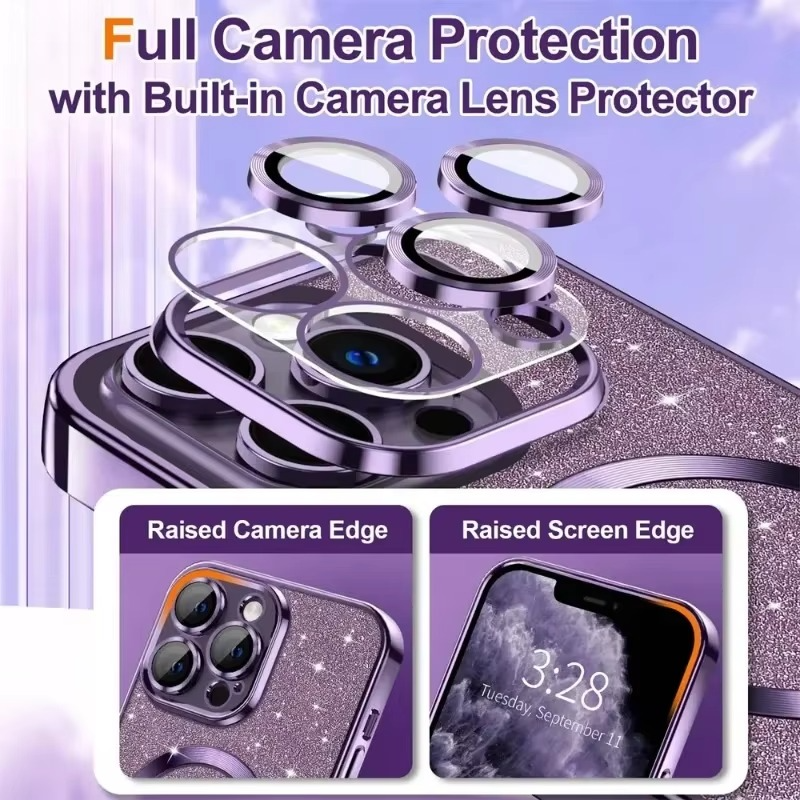 Sparkling Electroplate Case with MagSafe for iPhone