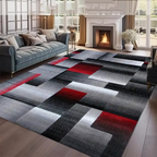 Elegant Nordic-Inspired Geometric Area Rug