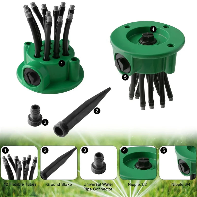 Smart Rotation 360 Garden Watering Sprinkler